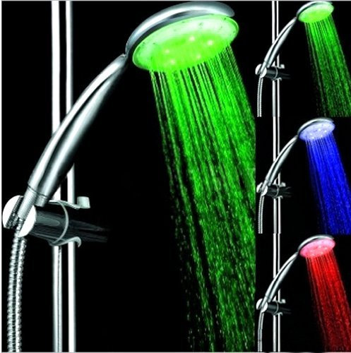 ValenRainbow® Telefono Doccia soffione manopola con Illuminazione LED 3 Colori