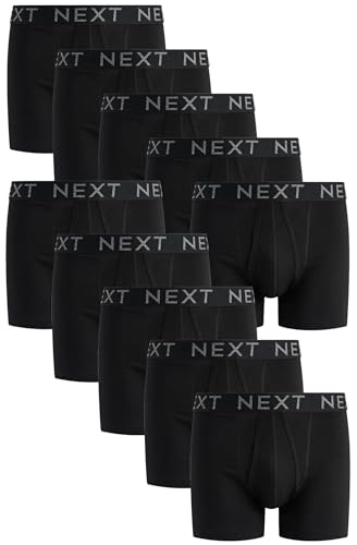 NEXT Herren Boxershorts A-Front, 10er-Pack Schwarz 3X_l