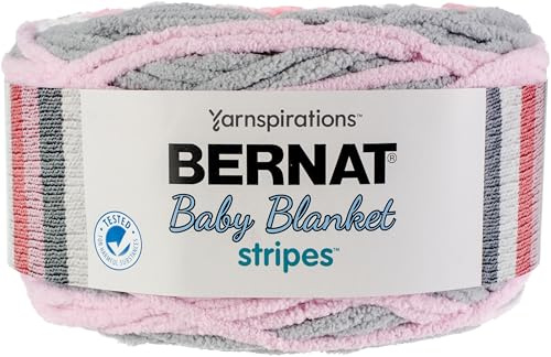 Bernat Baby Blanket Stripes -300g- Ballerina