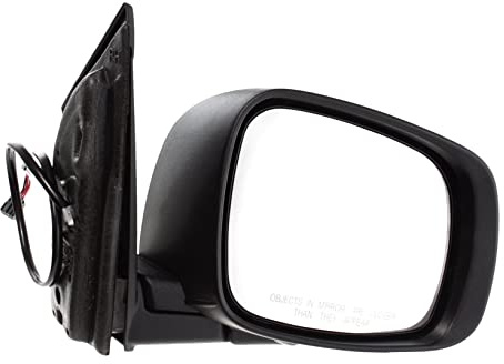 Garage-Pro Side Mirror Replacement Heated Passenger Side Mirror for 2008-2019 Dodge Grand Caravan, Textured, Manual Fold, Without BSD, Signal Light & Memory JCWDG67ERGP