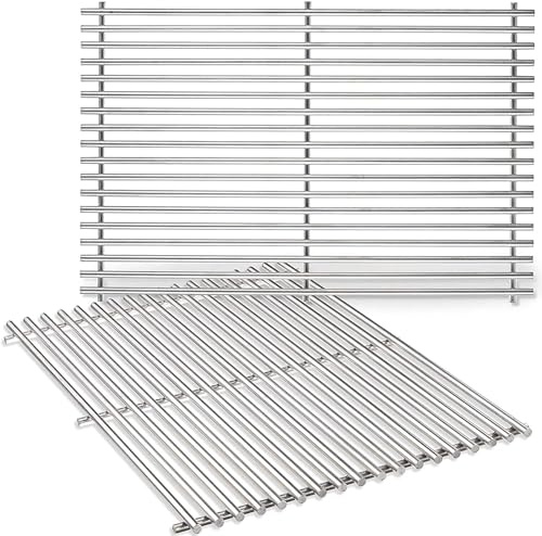 GRISUN 7528 Grillroste für Weber Genesis 300, 49,5 cm, 304 Edelstahl | 304-Edelstahl; passend für Weber Genesis E310, E320, S300, S310 und S320; Maße 49,5 x 32,8 cm; ersetzt 7524
