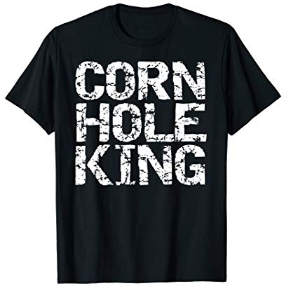 Vintage Cornhole Tournament Trophy Champion Cornhole King T-Shirt