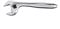 USAG U02940014 Chiave a rullino con Regolazione Rapida (Lunghezza 250 mm), Cromato
