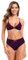 SHEKINI Damen Zweiteiliger Bikini O Ring V Ausschnitt Bikini Oberteil Raffung High Waist Bikinihose Strandbikini (Lila, S)