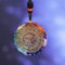 qianyue Orgonite Halskette mit OM-Anhänger, Halskette mit Symbol Chakra Halskette Heilung Energie, Meditations-Schmuck, handgefertigt
