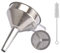 Hayaww Edelstahltrichter Hochwertiger Trichter Mesh Filter Trichter Edelstahl Trichter Filter Set KüChe Trichter Edelstahl Hochwertiger Trichter Set Trichter Strainer Filter Trichter Flaschentrichter