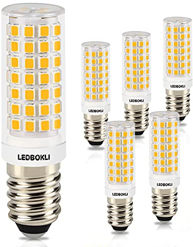 LEDBOKLI E14 LED Lampe Warmweiß 8W 3000K - entspricht 80W Halogenlampe, G9 Glühbirne 700 Lumen, kein Flackern, Nicht Dimmbar, 360° Abstrahlwinkel, AC 220-240V, Enegiesparende kleine Birne, 6er Pack