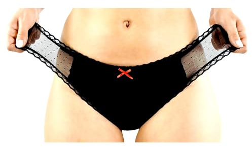 JolyPanty Clip -X1 Menstruations-Slip mit Schnellverschluss-schwarz für Frauen=3 Tampons-Waschbar-Ökologisch-Regel-Slip-Periodenschutz-Hygienisch-Mäßigfließend Größe M