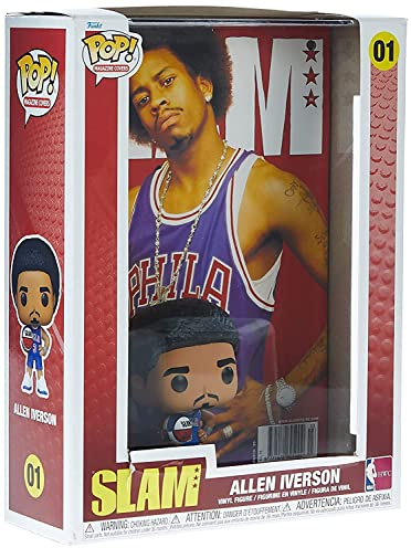Funko Pop! NBA Cover: SLAM - Allen Iverson Iverson - NBA + Slam Magazine - Vinyl-Sammelfigur - Geschenkidee - Offizielle Handelswaren - Spielzeug Für Kinder und Erwachsene - Sports Fans