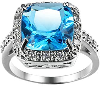 Stfery Knuckle Ring, Freundschaftsringe Silber Versilberte Vintage Luxusring für Valentinstag, Größe52 (16.6)