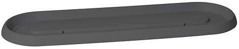 EDA - Soucoupe Plateau Osaka pour Jardinière Osaka 80 cm - 69,1 x 22 x H. 2,9 cm - Gris Anthracite