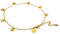 Attraction Zen BRACELET DE CHEVILLE FEMME RESISTANT A L EAU avec breloques Bijoux Femme | TOUTES LES PARTIES SONT EN ACIER INOXYDABLE 316L (OR)