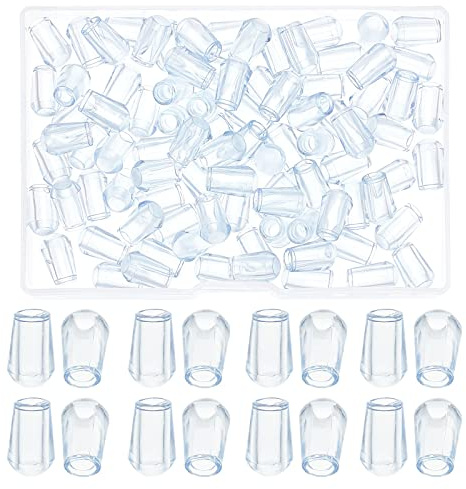 GORGECRAFT 1 boîte 90 Pieds de Support D'Évier de Cuisine, Accessoires de Protection de Support de Cuisine de Éraflure de Pieds pour la Grille D'Évier Panier de Vidange Égouttoirs Clair