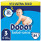 Dodot Bebé-Seco Windeln, Größe 3, 6 kg - 10 kg, 84 Windeln, bis zu 12 Stunden trocken