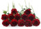 Laelfe 12 Pcs Burgundy Artificial Roses, Long Stem Dark Red Faux Silk Flowers Fake Roses for Wedding Bridal Bouquet Home Party Hotel Garden Decoration (Burgundy)