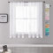MRTREES Voile White Curtains 66 Inch Drop 2 Panels Voile Curtain Panel Rod Pocket for Door Bedroom Kitchen 46x66 Inch Drop Short Sheer Curtains 117cm x 167cm