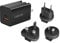 LogiLink GaN (Galliumnitrid) USB-Schnelllade-Reiseadapter 30 W, PD3.0 + QC3.0, mit Adaptern für USA, Kanada, Europa, Australien und vielen Anderen Ländern/Regionen