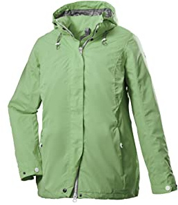 STOY Damen Funktionsjacke/Outdoorjacke mit abzippbarer Kapuze STS 11 WMN JCKT, frühlingsgrün, 48, 39624-000