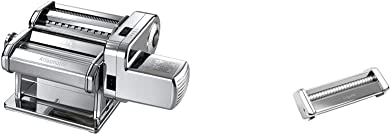 Marcato Atlasmotor Machine à Pâtes avec Moteur & 022501 Linguine Accessoire pour Machine à Pâtes Atlas 150 Acier Gris