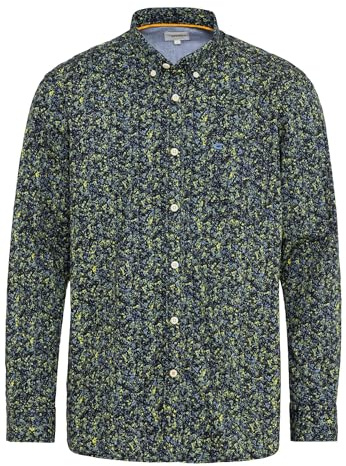 camel active 409111-3s11 Chemise, Noir/Jaune, 3XL Homme