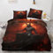 YELDAN Gothic Bettwäsche 135x200 Winter, Horror Bettbezug 135x200 2er Set, Wendebettwäsche und Kissenbezug, Weiche & Atmungsaktive Mikrofaser Bettwäsche-Sets