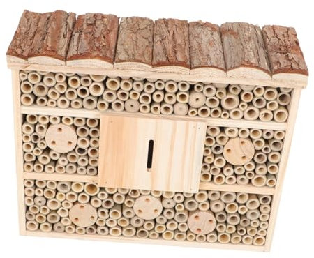 Sosoport Bienenhaus Aus Holz Insektenhaus Für Den Garten Zur Bestäuben Von Bienen