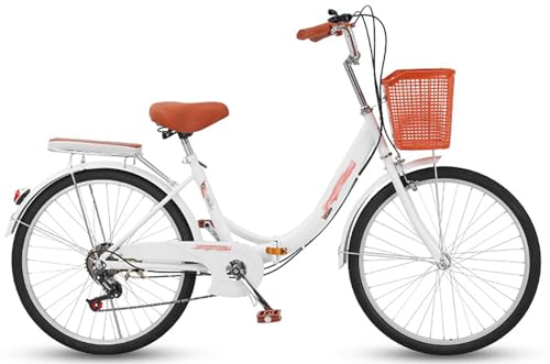 22/24-Zoll-Klapprad Für Erwachsene, Männer Und Frauen, Vollreifen, Pendler Mit Variabler Geschwindigkeit, Retro-Fahrrad Für Studenten A,24in