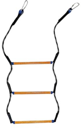 kowaku Boots-Strickleiter, Outdoor-Kletterseilleiter, Angelseilleiter, Kunstharzleiter, Badeleiter, strapazierfähig, klappbar, stabil