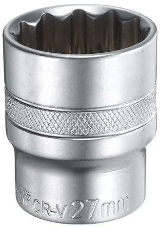 sourcing map Douille 12 pans 12 mm par douille cannelée métrique de 42 mm de long