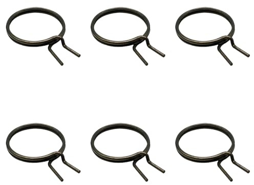 Set mit 6 Türgriff-Federn, Durchmesser 23 mm, Ersatz-Set für Türgriffe, 2-Drehspulen, Innenfeder, Rundkopf-Design