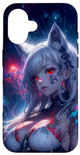 Anime Girl Hülle Süßes Kawaii Waifu japanisches Anime Hülle für iPhone 16