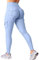 YEOREO CoreFlex Sport Leggings Damen Mit Taschen Invisible Scrunch Butt Gym Leggings High Waist Boom Booty Seamless Push Up Blickdicht Yoga Sport Leggings Hellblau S