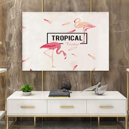 Cubierta Antipolvo para TV, Cubierta Protectora para TV LCD Led De 55 Pulgadas para Interiores, Funda Protectora para Pantalla, Protector De Pantalla para TV A Prueba(Size:55IN(W130xH80CM),Color:B)