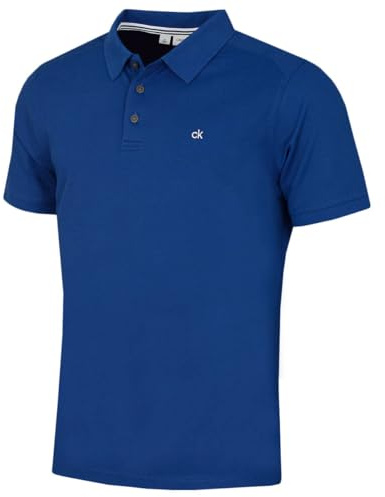 Calvin Klein Mens Campus 3 Button Polo Shirt - Dresden Blue - XXXXL