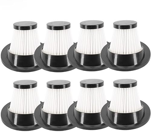 YUETTYY 1/8/10 PACK Washable Reusable Filters, Replacement HEPA Filters for VacLife VL188 VL189 Handheld Vacuum Cleaner Accessories Filter Element Accessories (8 Pack)