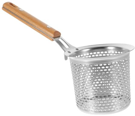 Mikinona Küchenhelfer Edelstahl Spaghetti Löffel Mit Griff Nudelsieb Aus Netzgewebe Hot Pot Metallsieb Für Braten Filterkörbe Aus Edelstahl Praktische Küchenwerkzeuge
