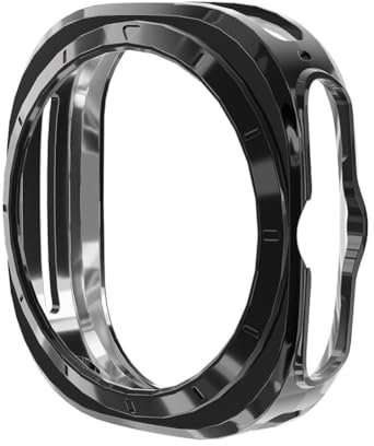 Coque de protection en TPU pour Samsung Galaxy Watch 7 47 mm Cadre galvanoplastie Smartwatch TPU Bumper Hollow Shell Case