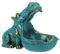 VALICLUD Adorable Hippo Sculpture Key Holder Candy Bowl Fun Resin Decor for Living Bedroom Office Whimsical Mouth Hippo Serving Dish for Keys Treats