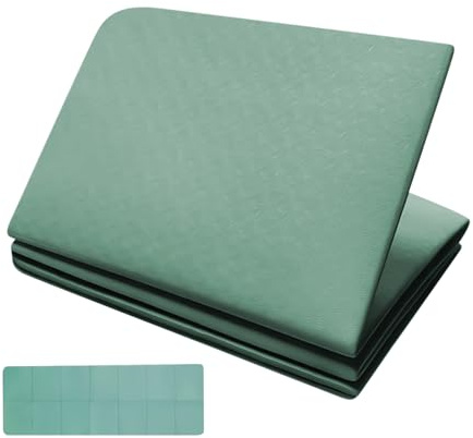 Renopfect Dicke Yogamatte Faltbar Reise Yogamatte Rutschfest 183x61x0.4cm Klappbare Weichbodenmatte Pilates Sport Reiseyogamatte Turnmatte Fitnessmatte, Sportmatte Spielmatte, Tumbling-Matte