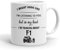 VIROSA F1 Mug – “in My Head I’m Thinking About F1” – 11oz Ceramic Coffee Cup – Gift for Formula One Fans – Motorsport Present