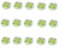32mm For Spirit Level Set of 15 Pcs for Accurate Measuring and Leveling in Multiple Situations (green)