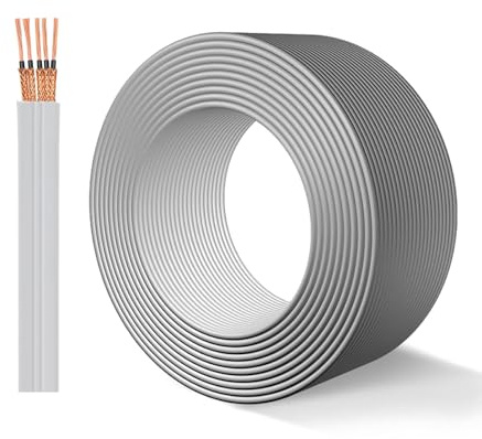 Cable Plano Para Ascensores De 5 Núcleos, De Cobre Puro (0,75 Mm²–1,0 Mm²), Reforzado, Resistente Al Frío, De 300 V/500 V, Con Certificación CCC Para Ascensores, Montacargas Y Grúas(1.0mm²,100ft)