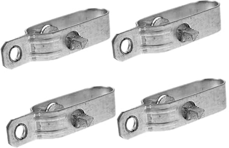 VILLCASE Tendeurs de Câble Outil Réutilisable et Simple D'utilisation Lot de 4 en Acier Argenté pour Fil et Corde, pour Serrage et Clôture Agricole