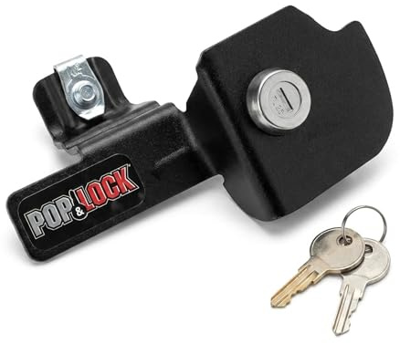 Pop & Lock – Manual Tailgate Lock for Chevy Silverado and GMC Sierra, Fits 1999 to 2007 Models (Black, PL1100)