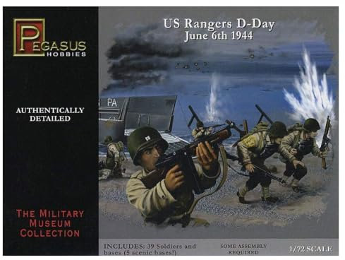 Pegasus PG7351-1/72 WW II: US-Truppen Figuren, D-Day