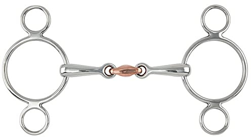 Shires Two Ring Copper Lozenge Gag Bit