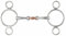 Shires Two Ring Copper Lozenge Gag Bit 6 inch Silver