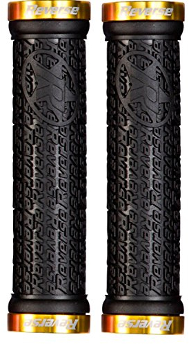 Reverse Grip Stamp Fahrrad Schraubgriffe schwarz/Gold