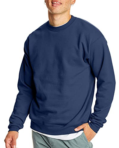 Hanes Men's ComfortBlend Sweatshirt, Navy, XX-Large