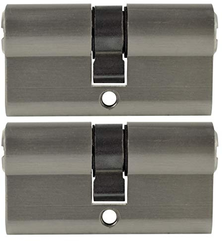 2x Zylinderschloss gleichschließend 60 mm PZ 30/30 inkl. 5 Schlüssel